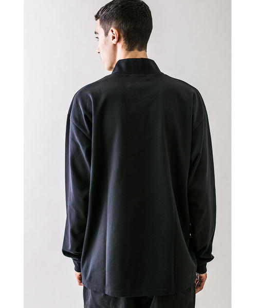 MONKEY TIME（モンキータイム）の「＜monkey time＞ TC/PONTI HALF ZIP/ハーフジップカントソー（Tシャツ/カットソー・メンズ・ライム/ホワイト/ブラック・S/M/XL/L）」の4枚目の写真