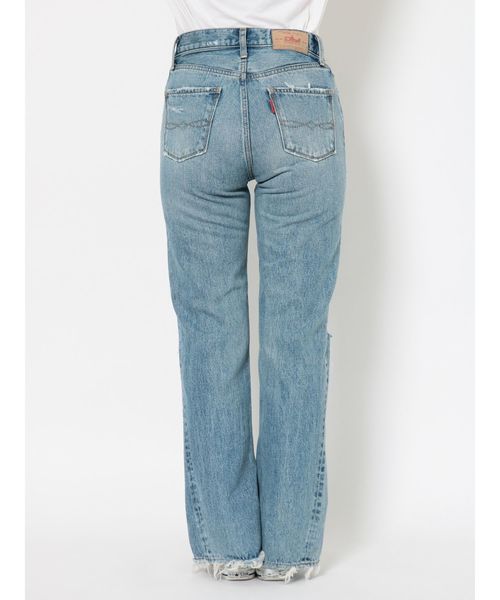 Ungrid（アングリッド）の「ヘムスリットクラッシュストレートデニム（デニムパンツ・レディース・ブルー・24inch/25inch/26inch）」の19枚目の写真