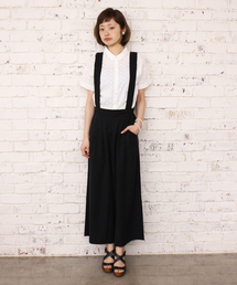 Kastane | 【Kastane】サスペンダー付ワイドパンツ(その他パンツ)