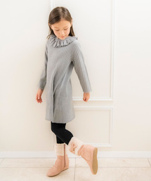 Catherine Cottage（キャサリンコテージ）の「フリルカラーリブニットワンピース　KIDS（ワンピース・キッズ）」