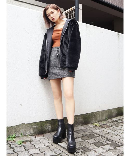 EMODA（エモダ）の「ダブルフェイクファーコート（ブルゾン）」 - WEAR