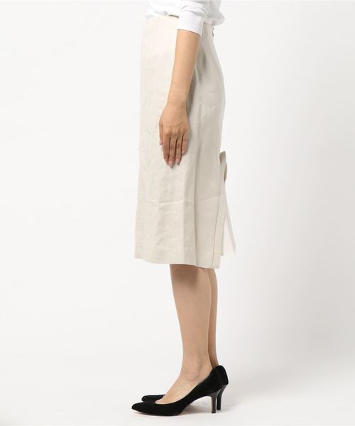 THE Dallas（ザ・ダラス）の「【THE Dallas(ザダラス)】リネンスカート（スカート・レディース・ホワイト/ベージュ・1）」の4枚目の写真