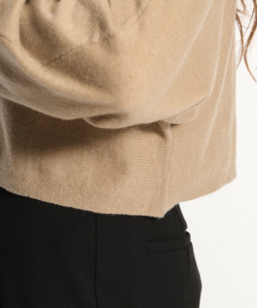 niko and...（ニコアンド）の「ショートドルマンタートルプルオーバー（ニット/セーター・レディース・カーキ/ベージュ/チャコール・MEDIUM/LARGE）」の12枚目の写真