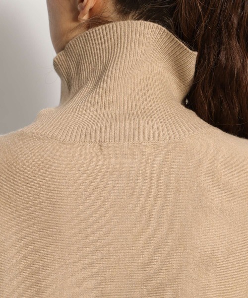 niko and...（ニコアンド）の「ショートドルマンタートルプルオーバー（ニット/セーター・レディース・カーキ/ベージュ/チャコール・MEDIUM/LARGE）」の13枚目の写真
