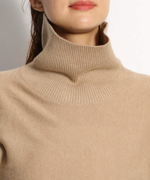 niko and...（ニコアンド）の「ショートドルマンタートルプルオーバー（ニット/セーター・レディース・カーキ/ベージュ/チャコール・MEDIUM/LARGE）」の10枚目の写真