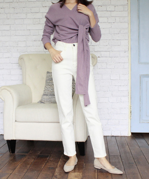 MODE ROBE(モードローブ)の「テーパードカラーパンツ(その他パンツ・レディース・アイボリー/ブラック/ブラウン/ベージュ・SMALL/MEDIUM/LARGE)」の2枚目の写真