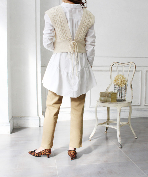 MODE ROBE(モードローブ)の「テーパードカラーパンツ(その他パンツ・レディース・アイボリー/ブラック/ブラウン/ベージュ・SMALL/MEDIUM/LARGE)」の13枚目の写真