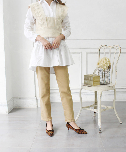 MODE ROBE(モードローブ)の「テーパードカラーパンツ(その他パンツ・レディース・アイボリー/ブラック/ブラウン/ベージュ・SMALL/MEDIUM/LARGE)」の17枚目の写真