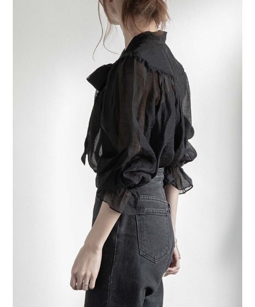 amel（エイメル）の「ボウタイブラウス（シャツ/ブラウス・レディース・ブラック・FREE）」の8枚目の写真