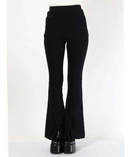 EMODA（エモダ）の「パネルパターンフレアパンツ（その他パンツ・レディース・ブラック/ベージュ/ライム・FREE）」の11枚目の写真