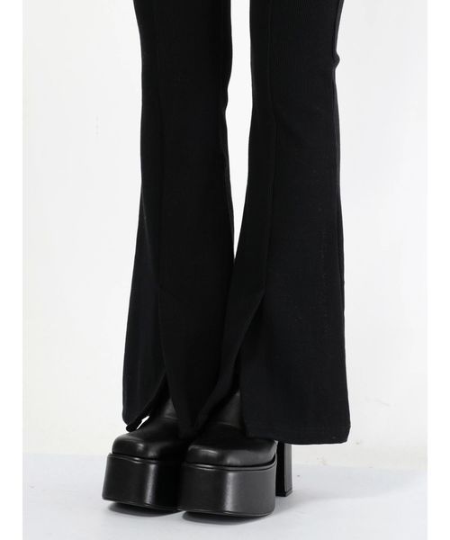 EMODA（エモダ）の「パネルパターンフレアパンツ（その他パンツ・レディース・ブラック/ベージュ/ライム・FREE）」の16枚目の写真