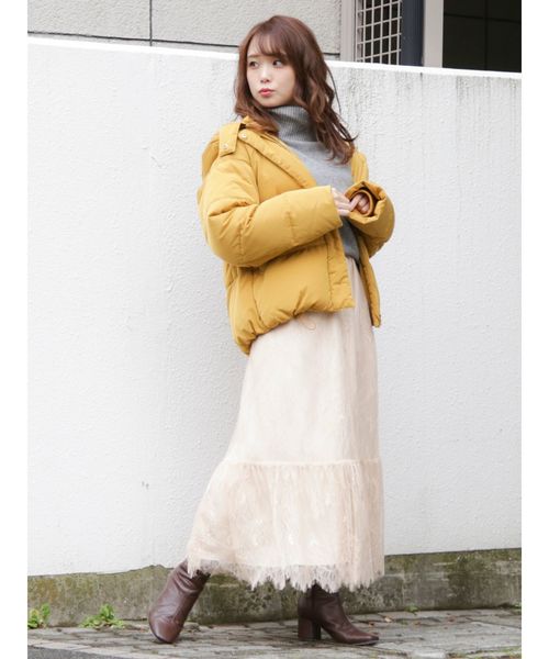 dazzlin（ダズリン）の「レースマキシスカート（スカート・レディース・ベージュ/グリーン/ブラウン・FREE）」の9枚目の写真