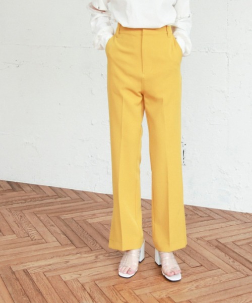 EPIMI E'PIMMY（エピミエピミー）の「《ZOZO限定》センタープレスサイドスリットスラックスパンツ（スラックス・レディース・ブラック/ベージュ/ブルー/パープル/オレンジ/モカ/カーキ/マスタード/ラベンダー・MEDIUM）」の8枚目の写真