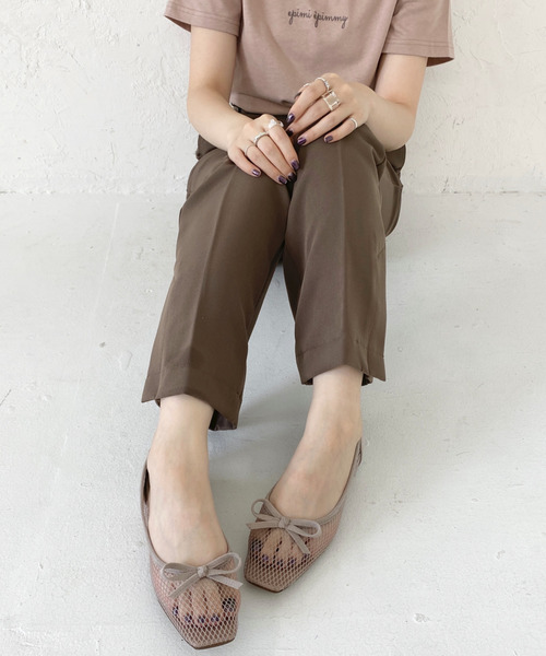 EPIMI E'PIMMY（エピミエピミー）の「《ZOZO限定》センタープレスサイドスリットスラックスパンツ（スラックス・レディース・ブラック/ベージュ/ブルー/パープル/オレンジ/モカ/カーキ/マスタード/ラベンダー・MEDIUM）」の12枚目の写真