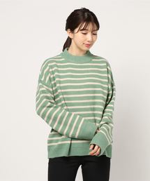 mayblue ボーダーニット