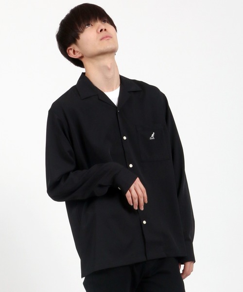 KANGOL(カンゴール)の「【KANGOL】ポリトロピカル オープンカラー シャツジャケット/開襟シャツ(シャツ/ブラウス・メンズ・ホワイト/ブラック/ベージュ/カーキ/ブルーグリーン・M/L/XL)」の17枚目の写真