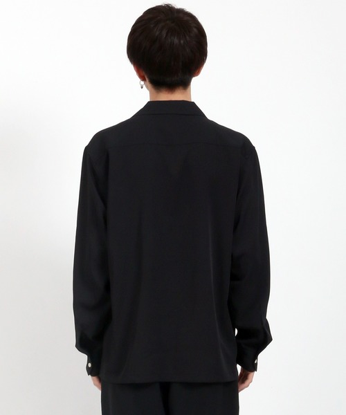 KANGOL(カンゴール)の「【KANGOL】ポリトロピカル オープンカラー シャツジャケット/開襟シャツ(シャツ/ブラウス・メンズ・ホワイト/ブラック/ベージュ/カーキ/ブルーグリーン・M/L/XL)」の7枚目の写真