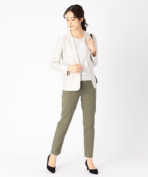 COMME CA ISM(コムサイズム)の「ストレッチスリムパンツ(その他パンツ・レディース・カーキ/ブラック/ベージュ/ネイビー・SMALL/LARGE/X-LARGE/XX-LARGE/X-SMALL/XX-SMALL/MEDIUM)」の5枚目の写真