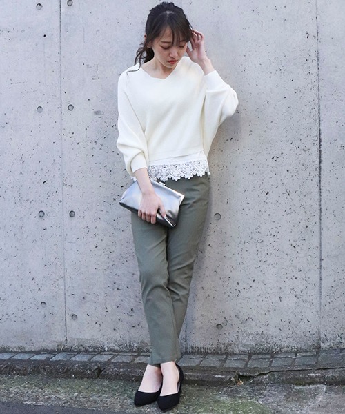 COMME CA ISM(コムサイズム)の「ストレッチスリムパンツ(その他パンツ・レディース・カーキ/ブラック/ベージュ/ネイビー・SMALL/LARGE/X-LARGE/XX-LARGE/X-SMALL/XX-SMALL/MEDIUM)」の13枚目の写真