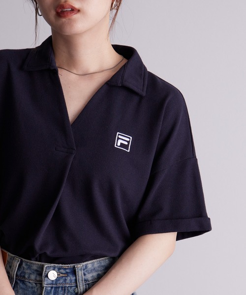 FILA/フィラ＞接触冷感カノコポロシャツ（ポロシャツ