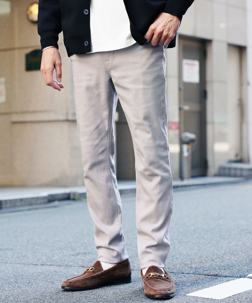 roshell（ロシェル）の「カツラギ ストレッチ スキニーパンツ（チノパンツ・メンズ・ブラック系その他2/ホワイト系その他2/ブラウン系その他/ブラウン系その他2/ライトベージュ/ブルー系その他/ワイン/ブラック系その他3/ホワイト/ライトグレー/ブラック/ブラック系その他/グレー/グレー系その他/ホワイト系その他/ブラウン/モカ/カーキ/ネイビー/その他1/ライトインディゴブルー/インディゴブルー/グレイッシュベージュ/チャコールグレー/グレー系その他2/ベージュ/アイボリー・SMALL/MEDIUM/LARGE/X-LARGE/XX-LARGE）」の10枚目の写真