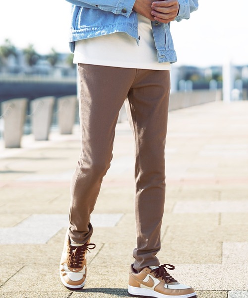 roshell（ロシェル）の「カツラギ ストレッチ スキニーパンツ（チノパンツ・メンズ・ブラック系その他2/ホワイト系その他2/ブラウン系その他/ブラウン系その他2/ライトベージュ/ブルー系その他/ワイン/ブラック系その他3/ホワイト/ライトグレー/ブラック/ブラック系その他/グレー/グレー系その他/ホワイト系その他/ブラウン/モカ/カーキ/ネイビー/その他1/ライトインディゴブルー/インディゴブルー/グレイッシュベージュ/チャコールグレー/グレー系その他2/ベージュ/アイボリー・SMALL/MEDIUM/LARGE/X-LARGE/XX-LARGE）」の15枚目の写真