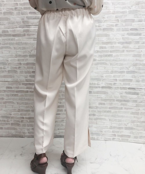 ap retro(アプレトロ)の「センタープレスワイドフレアパンツ【ZOZO限定アイテム】(その他パンツ・レディース・ブラック/オフホワイト/ミント・FREE)」の12枚目の写真