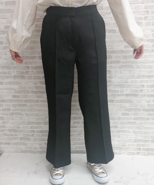 ap retro(アプレトロ)の「センタープレスワイドフレアパンツ【ZOZO限定アイテム】(その他パンツ・レディース・ブラック/オフホワイト/ミント・FREE)」の6枚目の写真