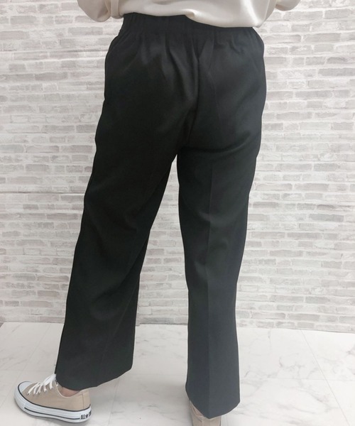 ap retro(アプレトロ)の「センタープレスワイドフレアパンツ【ZOZO限定アイテム】(その他パンツ・レディース・ブラック/オフホワイト/ミント・FREE)」の5枚目の写真
