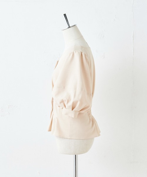 one after another NICE CLAUP（ワンアフターアナザーナイスクラップ）の「袖タック麻風ブラウス（シャツ/ブラウス・レディース・ベージュ/ダークパープル/ラベンダー/テラコッタ・FREE）」の19枚目の写真