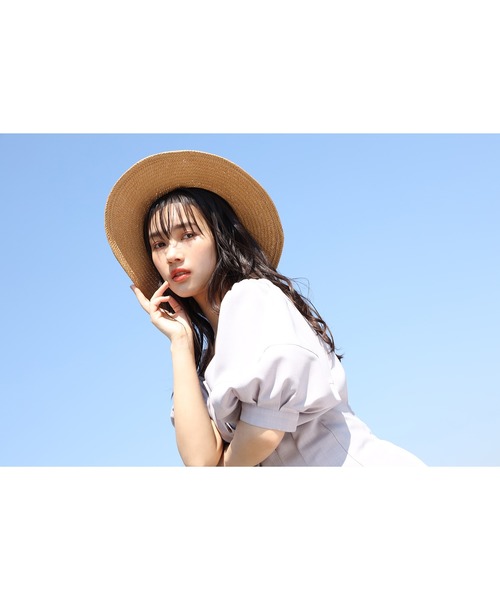 one after another NICE CLAUP（ワンアフターアナザーナイスクラップ）の「袖タック麻風ブラウス（シャツ/ブラウス・レディース・ベージュ/ダークパープル/ラベンダー/テラコッタ・FREE）」の10枚目の写真