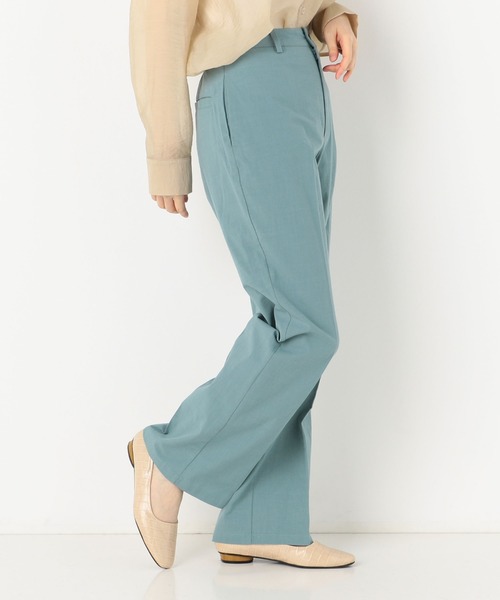 archives(アルシーヴ)の「麻調フレアパンツ(その他パンツ・レディース・イエロー/グリーン/アイボリー/ブルー・MEDIUM)」の3枚目の写真