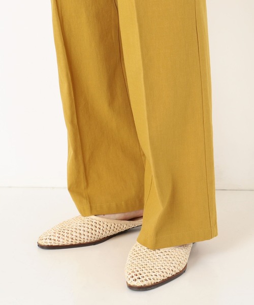 archives(アルシーヴ)の「麻調フレアパンツ(その他パンツ・レディース・イエロー/グリーン/アイボリー/ブルー・MEDIUM)」の9枚目の写真