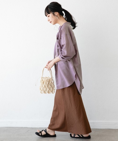 LOWRYS FARM(ローリーズファーム)の「ビコウタクスカート 879683(スカート・レディース・イエロー/ブラウン/パープル・FREE)」の5枚目の写真