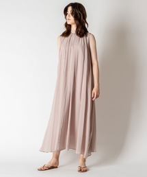 新品未使用　Whim Gazette　コットンシフォンノースリーブコンビネゾン Whim Gazette（ウィムガゼット）の「コットンシフォンギャザー