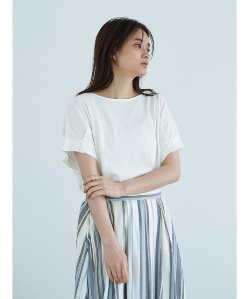 AMERICAN HOLIC(アメリカンホリック)の「タックスリーブドルマンカットプルオーバー *〇(Tシャツ/カットソー・レディース・チャコールグレー/ライトグレー/オフホワイト・FREE)」の7枚目の写真