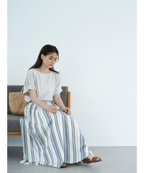 AMERICAN HOLIC(アメリカンホリック)の「タックスリーブドルマンカットプルオーバー *〇(Tシャツ/カットソー・レディース・チャコールグレー/ライトグレー/オフホワイト・FREE)」の10枚目の写真