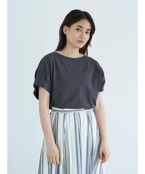 AMERICAN HOLIC(アメリカンホリック)の「タックスリーブドルマンカットプルオーバー *〇(Tシャツ/カットソー・レディース・チャコールグレー/ライトグレー/オフホワイト・FREE)」の20枚目の写真