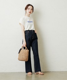 natural couture | 長さ変えれるフレアデニム(デニムパンツ)