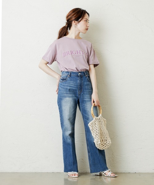 natural couture(ナチュラルクチュール)の「長さ変えれるフレアデニム(デニムパンツ・レディース・インディゴブルー/ブルー・SMALL/MEDIUM)」の19枚目の写真