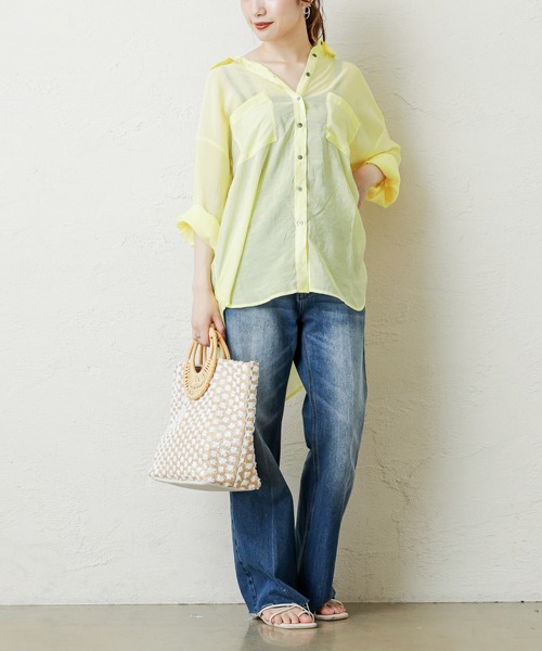 natural couture(ナチュラルクチュール)の「長さ変えれるフレアデニム(デニムパンツ・レディース・インディゴブルー/ブルー・SMALL/MEDIUM)」の22枚目の写真