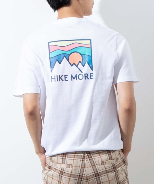 WEGO（ウィゴー）の「WEGO/マウンテンバックロゴTシャツ（Tシャツ/カットソー・メンズ・ホワイト/ホワイト系その他・SMALL/MEDIUM/LARGE）」の2枚目の写真