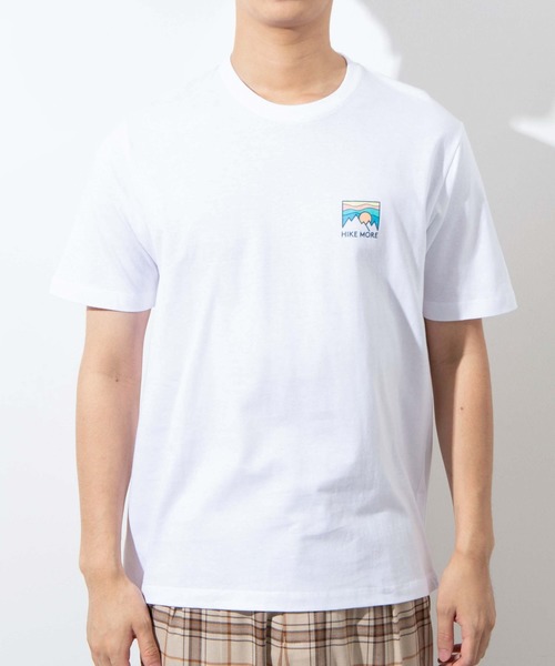 WEGO（ウィゴー）の「WEGO/マウンテンバックロゴTシャツ（Tシャツ/カットソー・メンズ・ホワイト/ホワイト系その他・SMALL/MEDIUM/LARGE）」の21枚目の写真