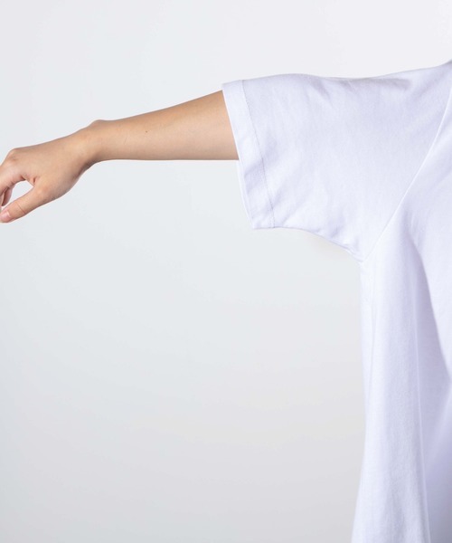 WEGO（ウィゴー）の「WEGO/マウンテンバックロゴTシャツ（Tシャツ/カットソー・メンズ・ホワイト/ホワイト系その他・SMALL/MEDIUM/LARGE）」の3枚目の写真