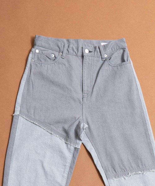 MAISON SPECIAL(メゾンスペシャル)の「リメイクライクテーパードデニムパンツ【MAISON SPECIAL/メゾンスペシャル】■セットアップ対応■(デニムパンツ・レディース・ホワイト/ブラック/グレー・38/36)」の11枚目の写真