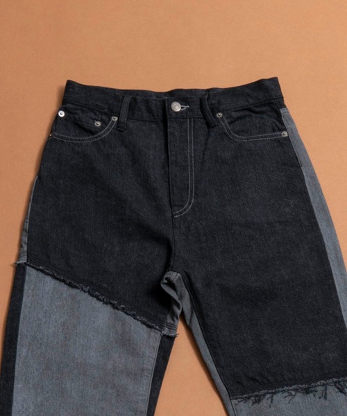 MAISON SPECIAL(メゾンスペシャル)の「リメイクライクテーパードデニムパンツ【MAISON SPECIAL/メゾンスペシャル】■セットアップ対応■(デニムパンツ・レディース・ホワイト/ブラック/グレー・38/36)」の13枚目の写真