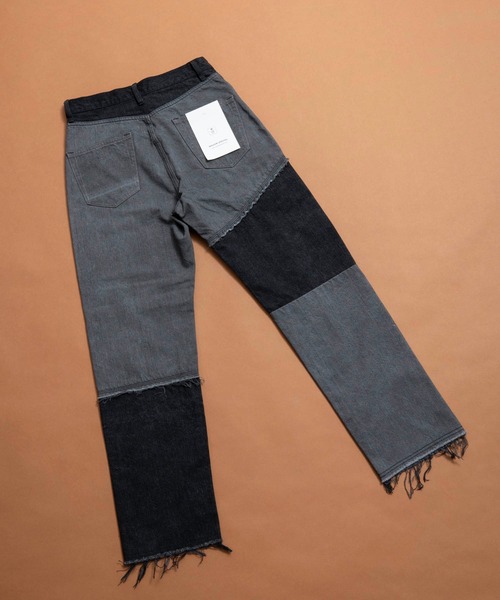MAISON SPECIAL(メゾンスペシャル)の「リメイクライクテーパードデニムパンツ【MAISON SPECIAL/メゾンスペシャル】■セットアップ対応■(デニムパンツ・レディース・ホワイト/ブラック/グレー・38/36)」の14枚目の写真