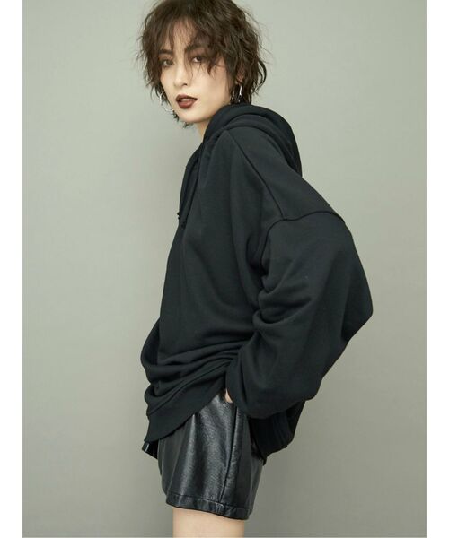 GYDA（ジェイダ）の「NO REGRETS BIG PK（パーカー・レディース・ブラック/ピンク/カーキ/オフホワイト・FREE）」の10枚目の写真