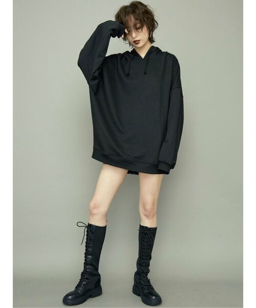 GYDA（ジェイダ）の「NO REGRETS BIG PK（パーカー・レディース・ブラック/ピンク/カーキ/オフホワイト・FREE）」の15枚目の写真