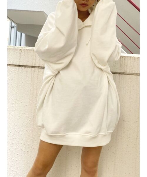 GYDA（ジェイダ）の「NO REGRETS BIG PK（パーカー・レディース・ブラック/ピンク/カーキ/オフホワイト・FREE）」の19枚目の写真